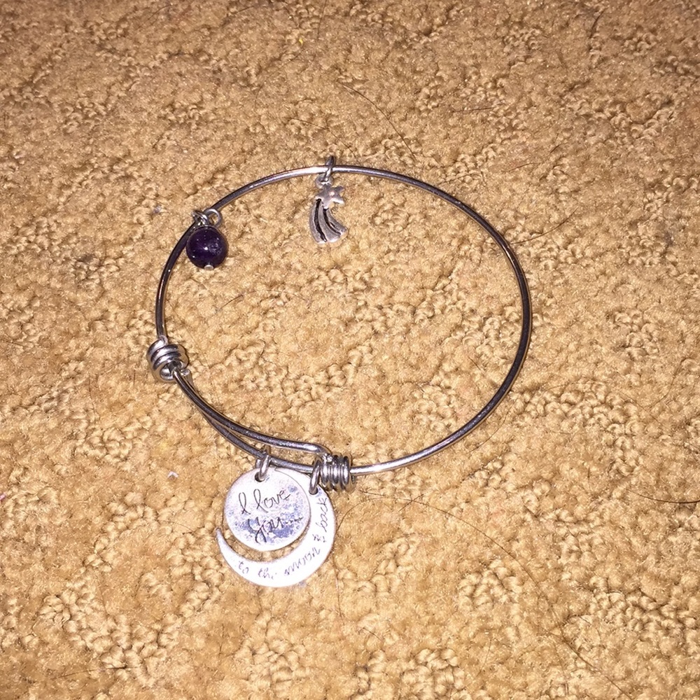 I love you to the moon and back bracelet